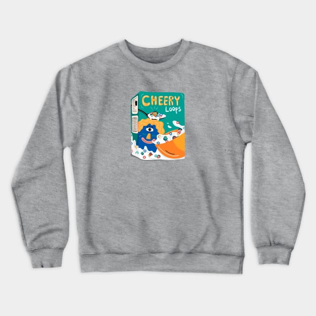 Cheery Loops Crewneck Sweatshirt by StayMadMaddie